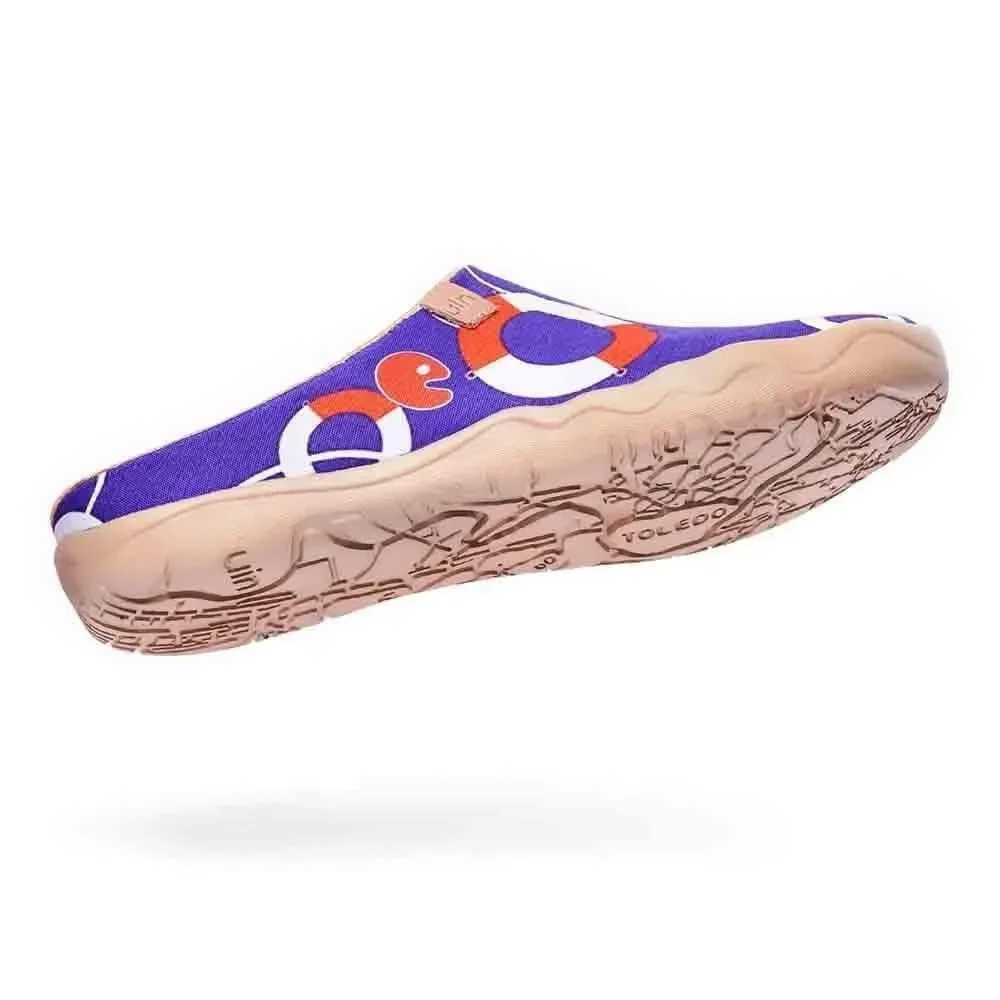 UIN Men's Slipper Mules Walking Casual Travel Shoes (Lifebuoy Slipper) New No Bo